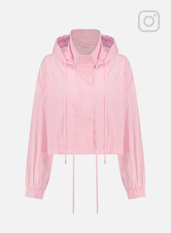 Crop Hood string Jumper