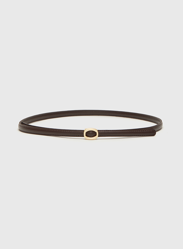 Gold Round Slim Belt