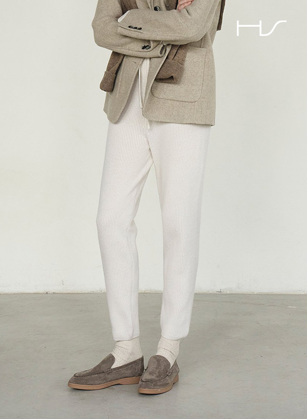 Wool Cashmere Jogger Fit Pants