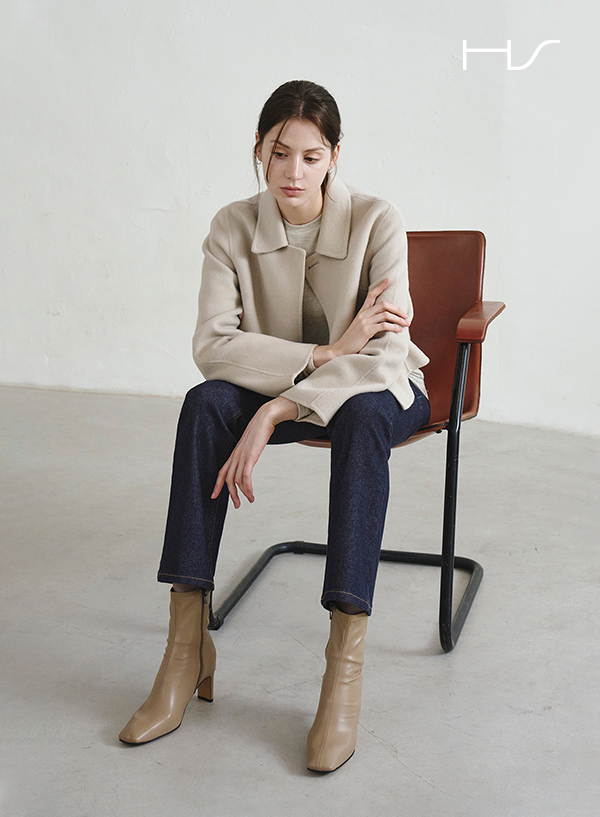 Cashmere Blend Crop Jacket