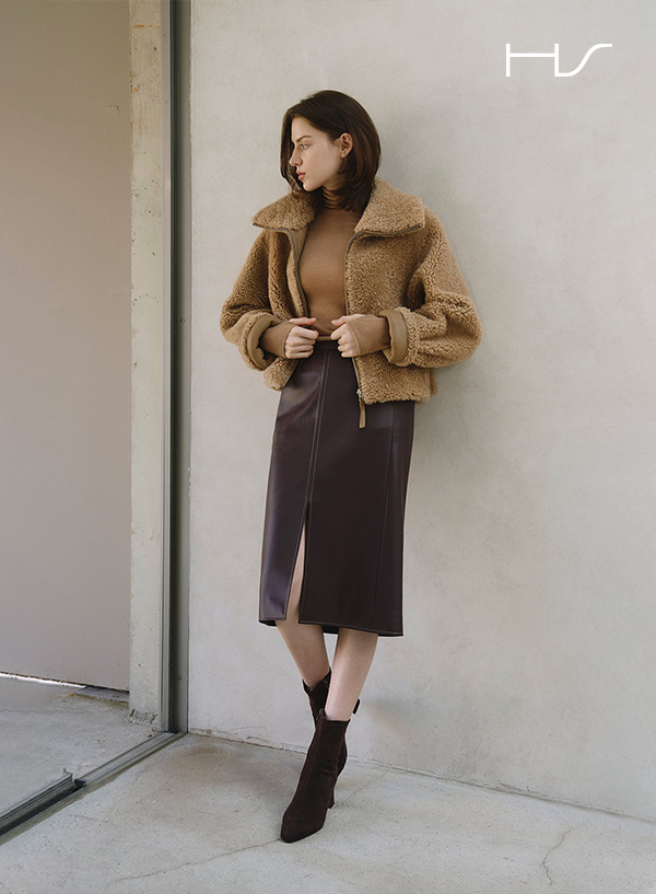 Shearling Crop Fur Jacket