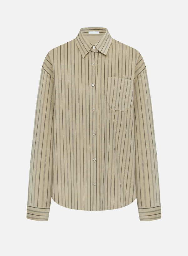 Warm Peach Stripe Shirt
