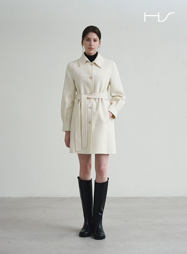 Wool Cashmere Belted Coat