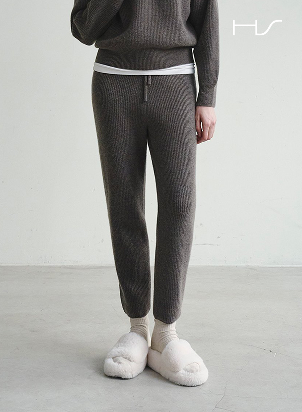 Wool Cashmere Jogger Fit Pants
