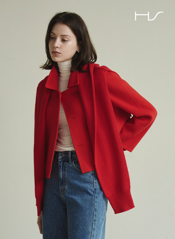 Cashmere Blend Crop Jacket