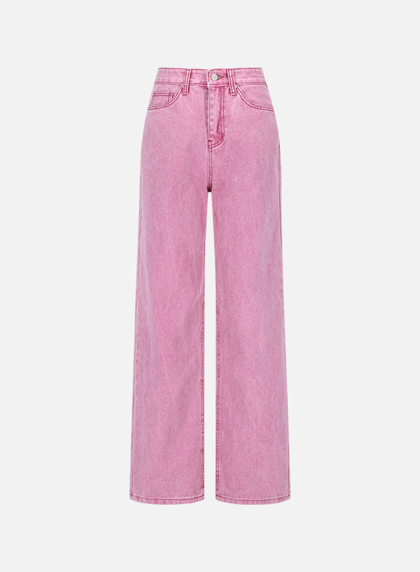 Fade Pink Denim Pants