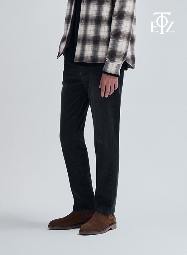 Washed Jersey Denim Pants