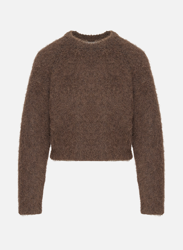 Wool Brush Raglan Knit